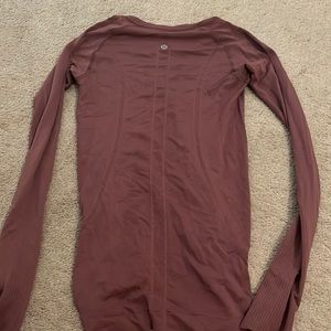 Lululemon dark pink Swiftly tech long sleeve tee